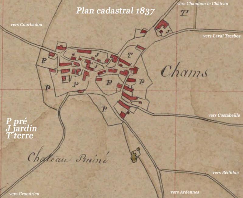 Chams plan cadastral 1837