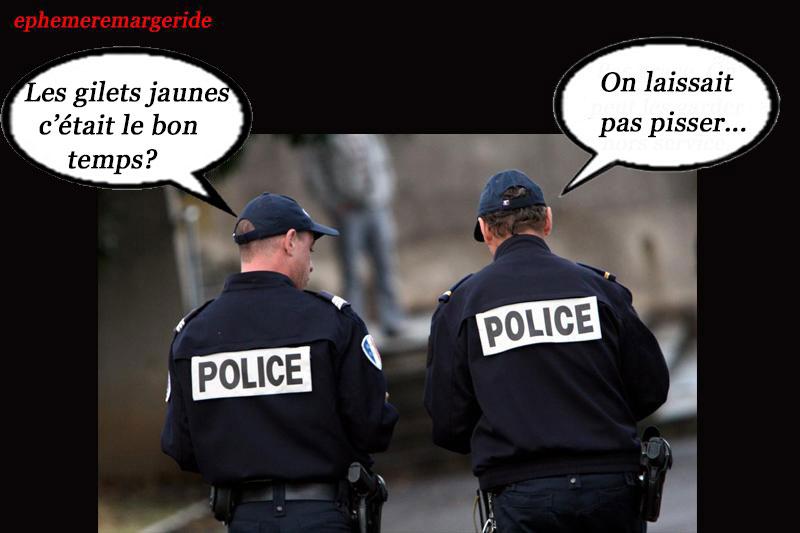 Police gilets jaunes ephemeremargeride